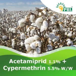 Acetamiprid 1.1% +Cypermethrin 5.5% w/w