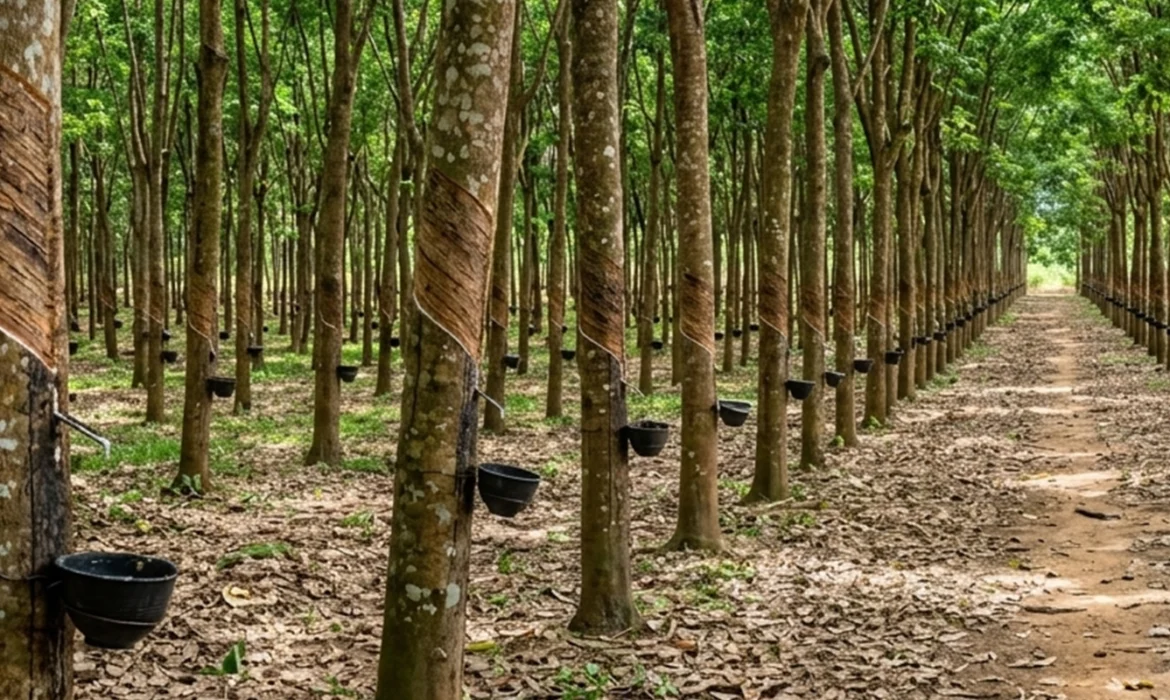 Ethephon (2-Chloroethylphosphonic Acid) in Gum production