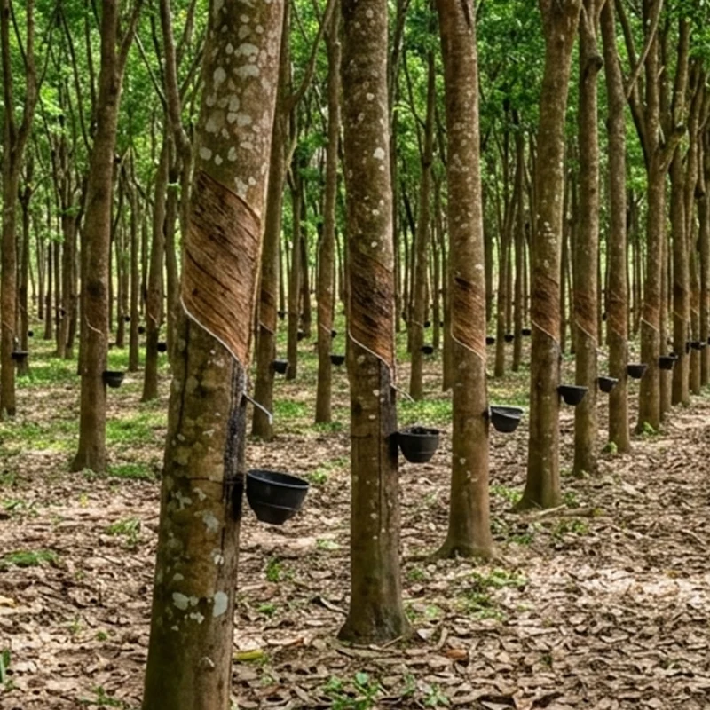 Ethephon (2-Chloroethylphosphonic Acid) in Gum production