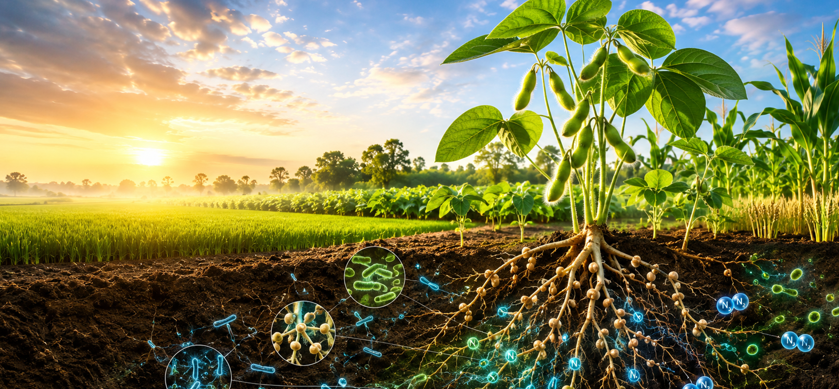 Harnessing Biofertilizers(Nitrogen Fixing Bacteria) for Enhanced Crop Productivity
