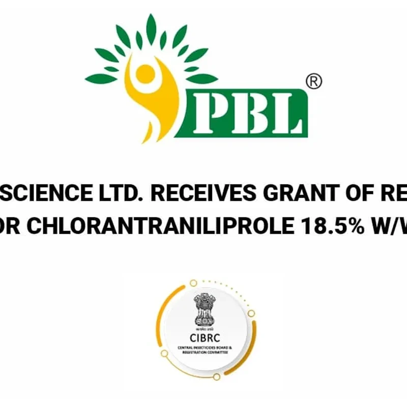 Peptech Biosciences Ltd. has received a registration grant for Chlorantraniliprole 18.5% w/w
